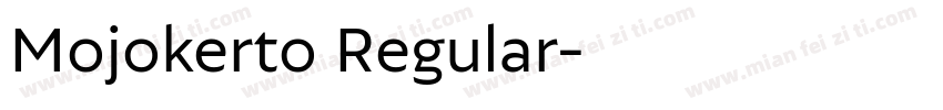 Mojokerto Regular字体转换